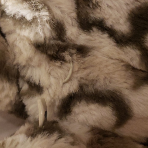 Dennis Basso Super Soft Reversible Faux Fur Water Resistant Jacket with hood 1X - Picture 3 of 10